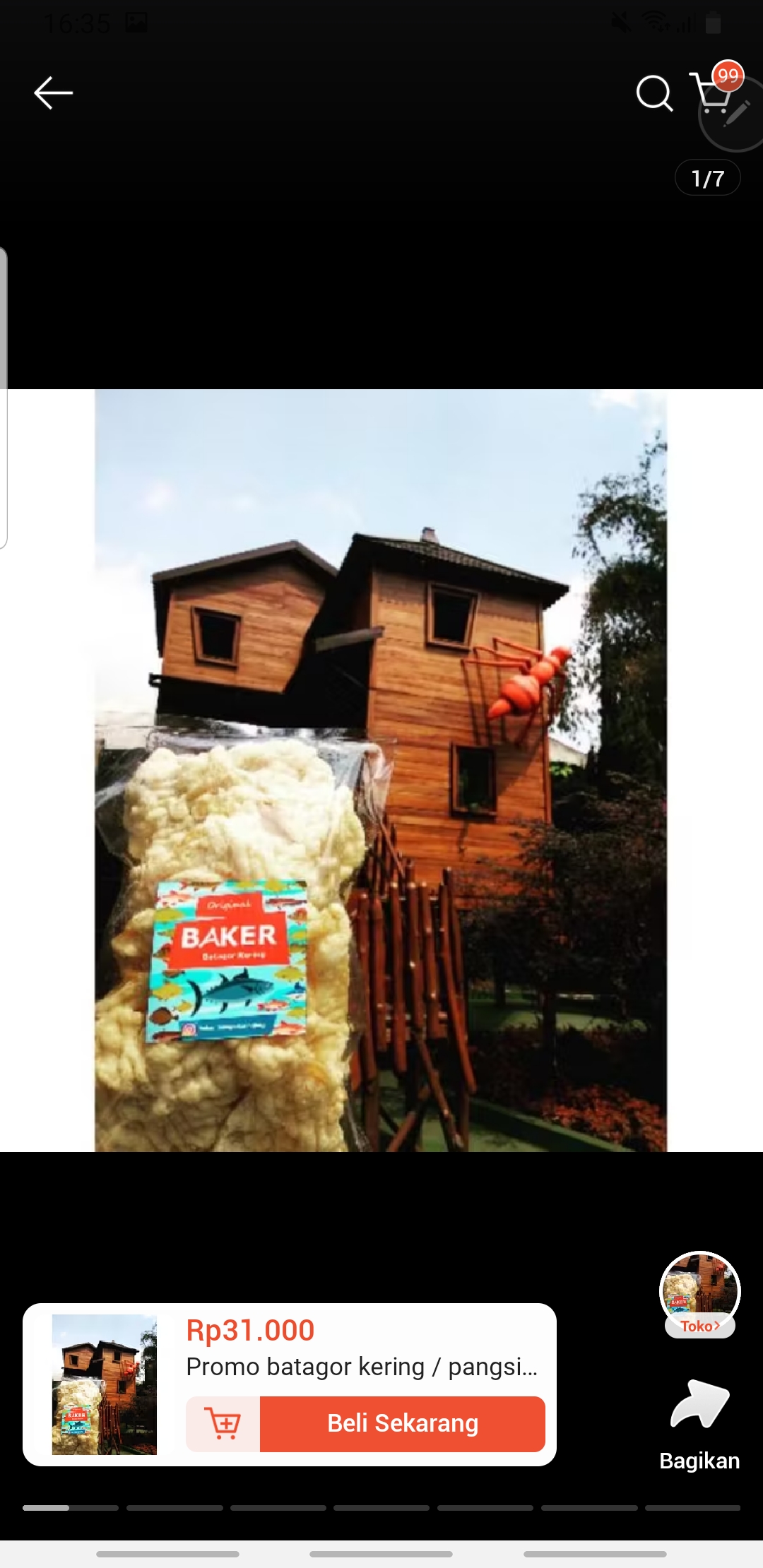 Baker batagor kering