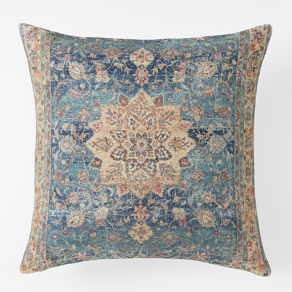 Bantal Motif Nusantara Biru