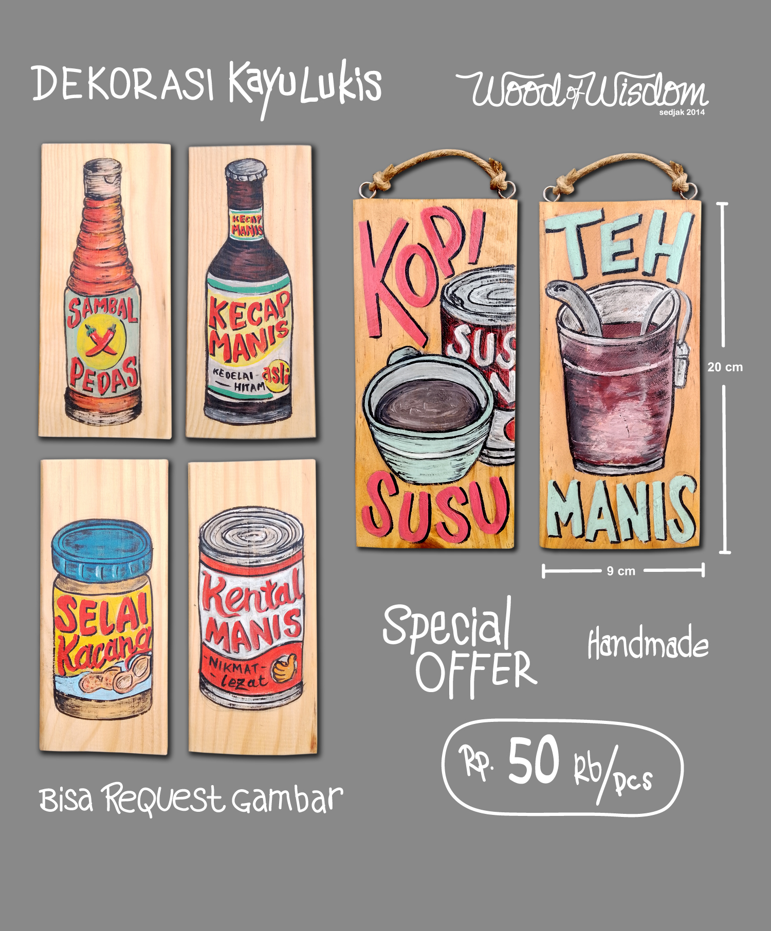 Dekorasi Kayu Lukis