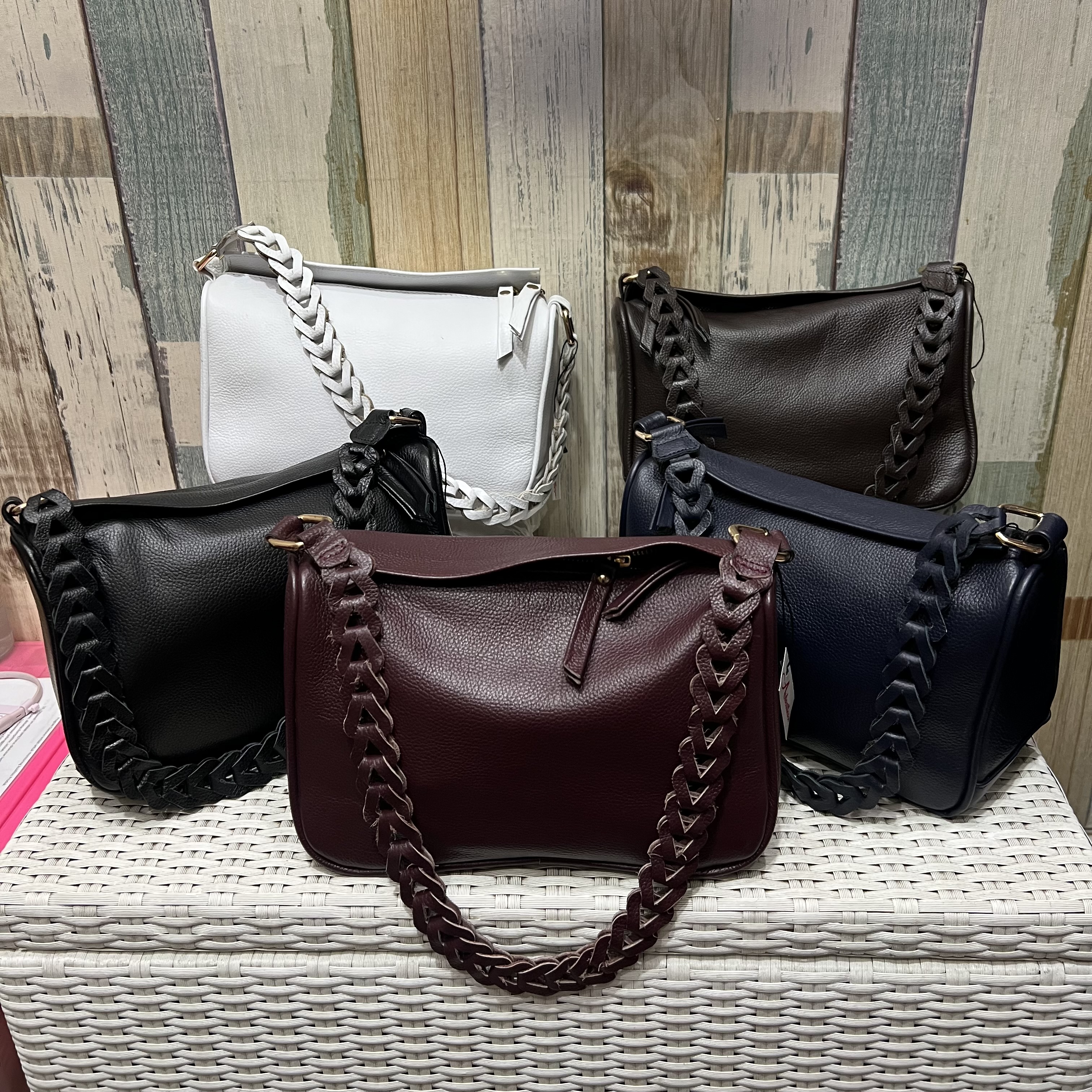 Tas Selempang Wanita Kulit Asli Shoulder Bag Tali Kepang - Aul Leather