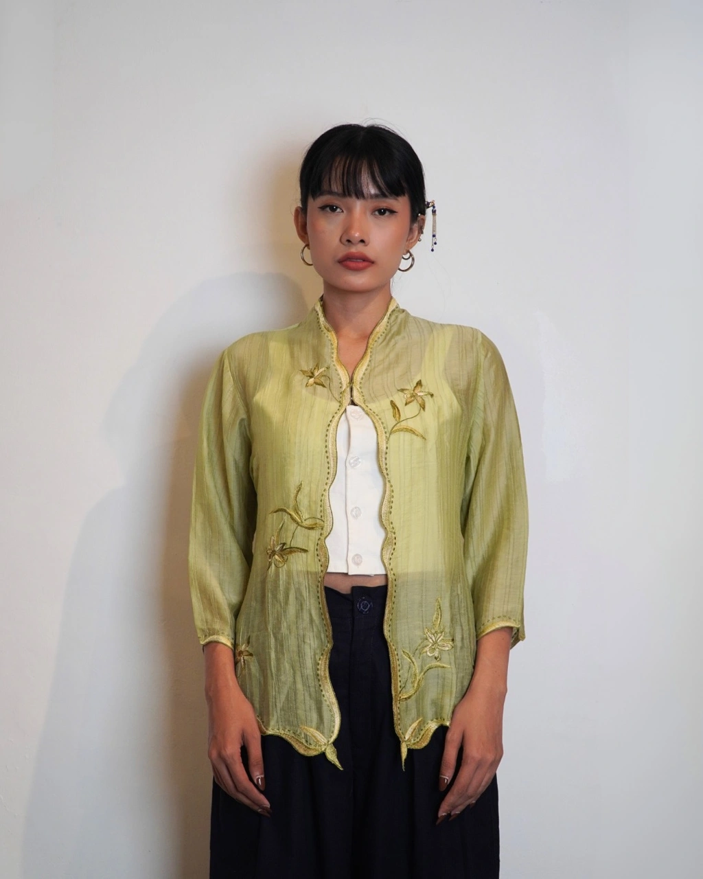 Kebaya Anggrek Green