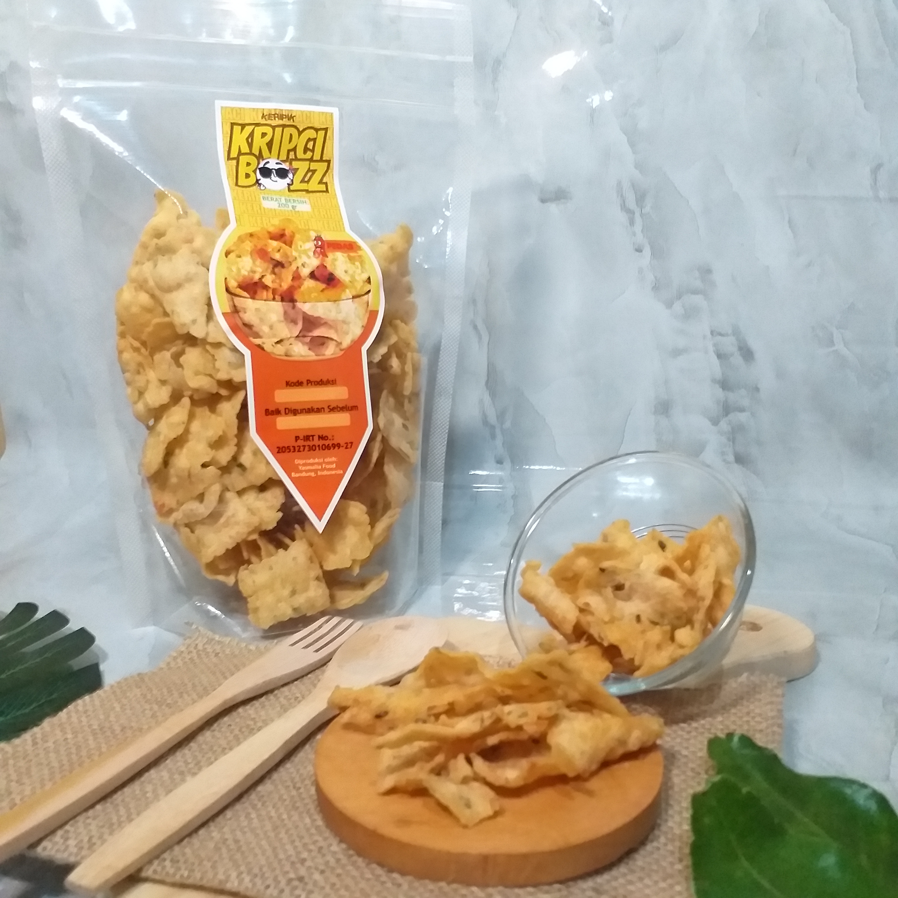 Keripik cireng Kripci Bozz pedas kemasan 200g