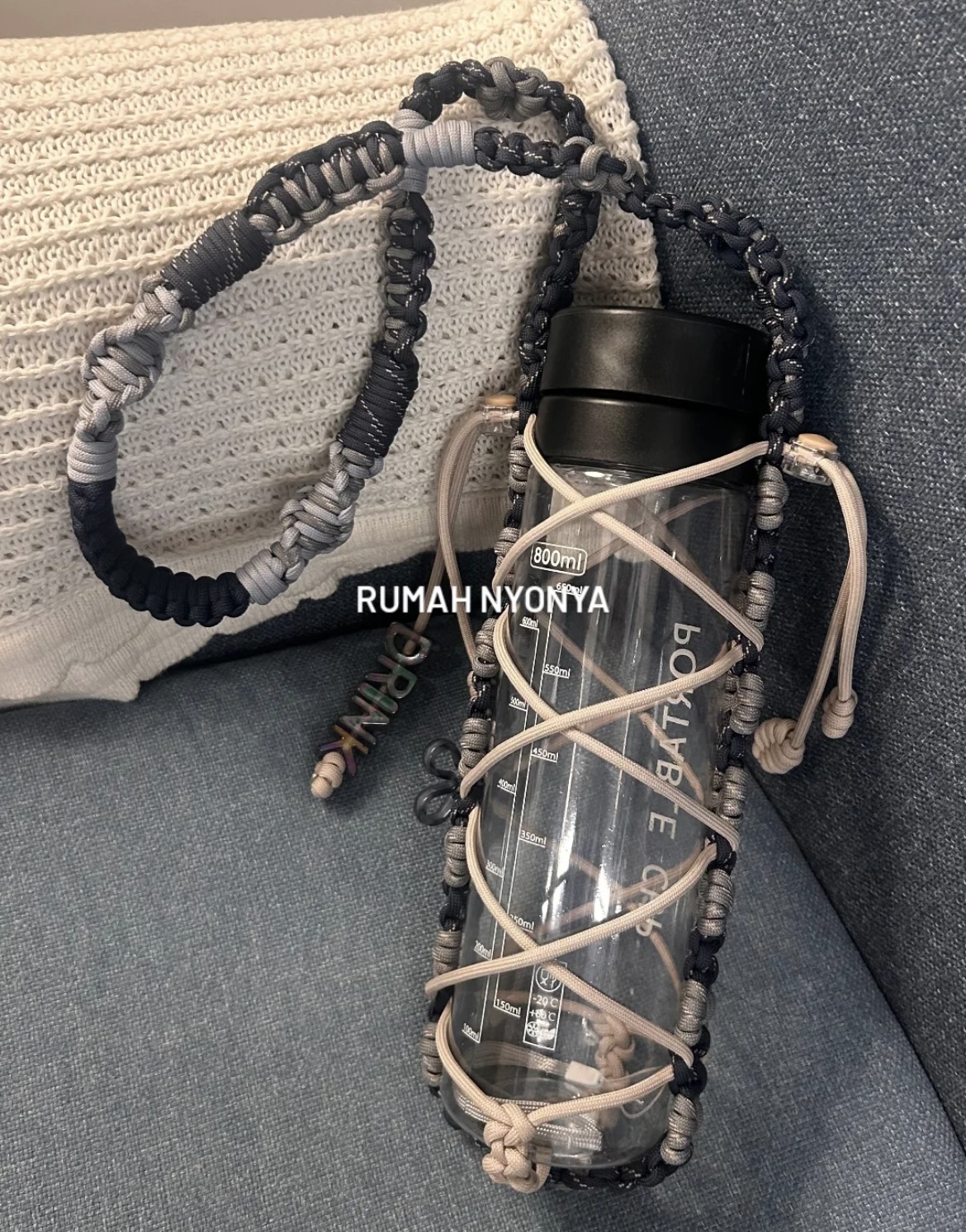 Tempat Botol Macrame