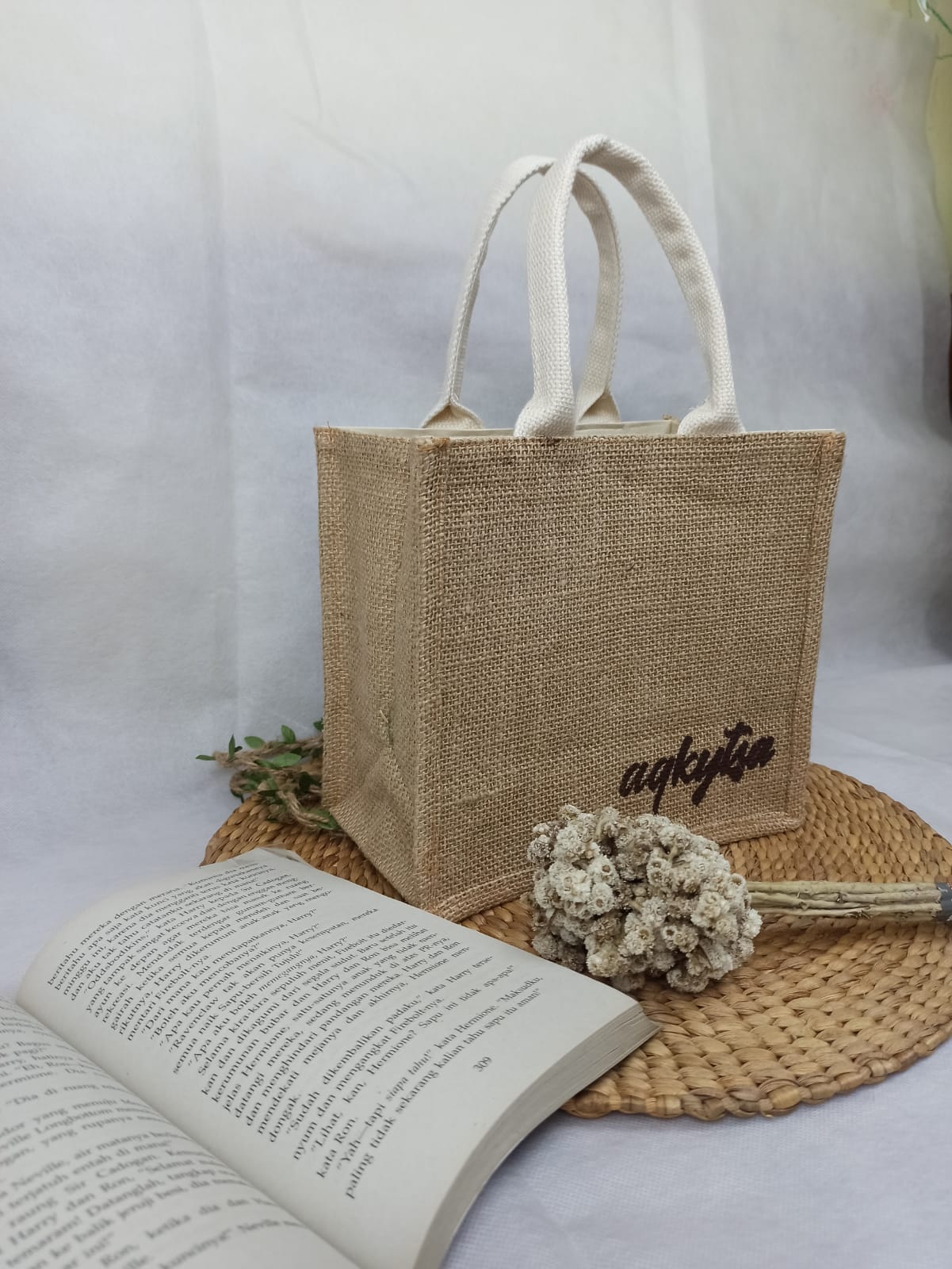Tas Karung Goni Tanpa Mika Keranjang Tote Bag Hampers Goodie Bag