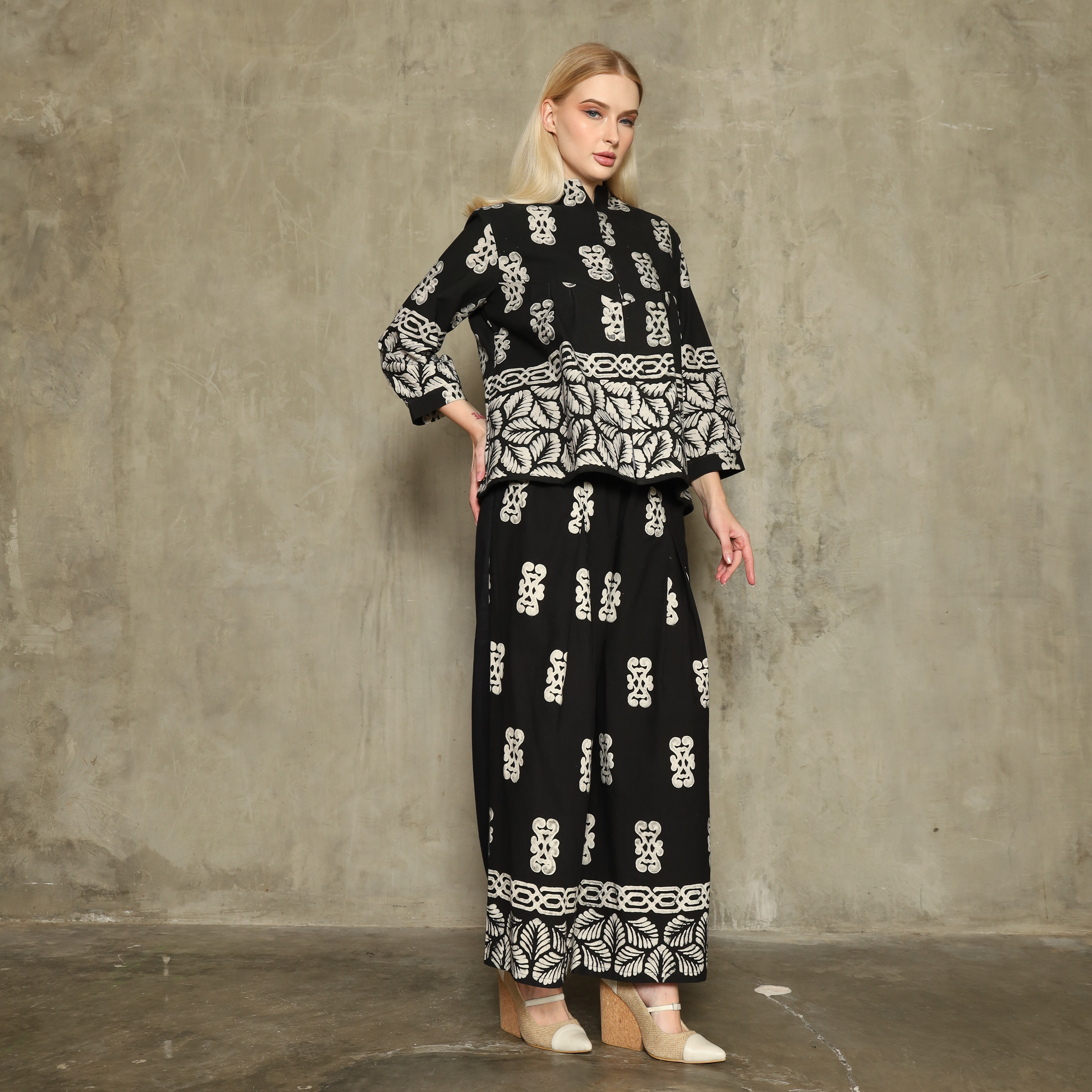 Russia in Black with Black Palazzo