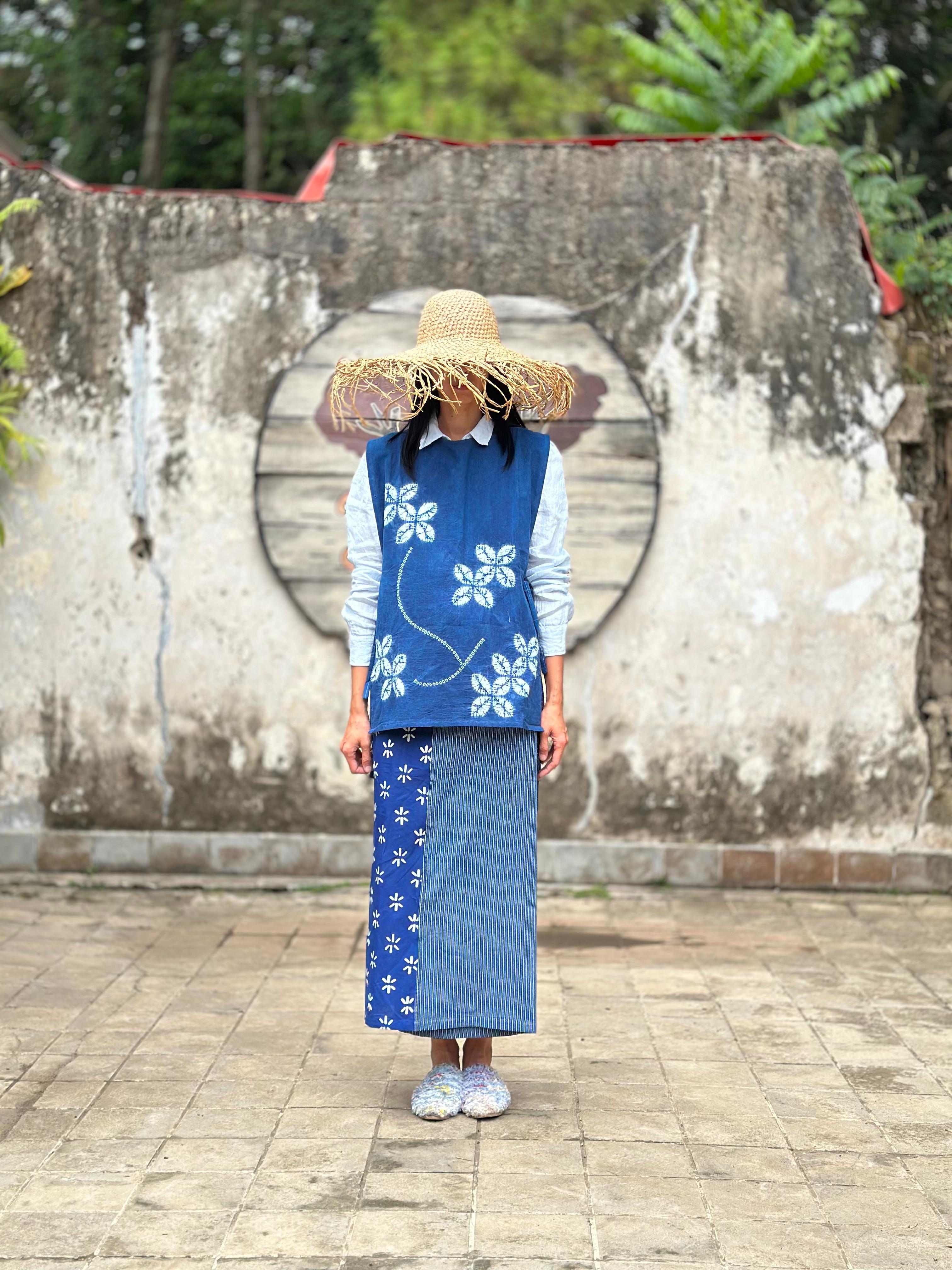 Shibori Vest, Saori Skirt