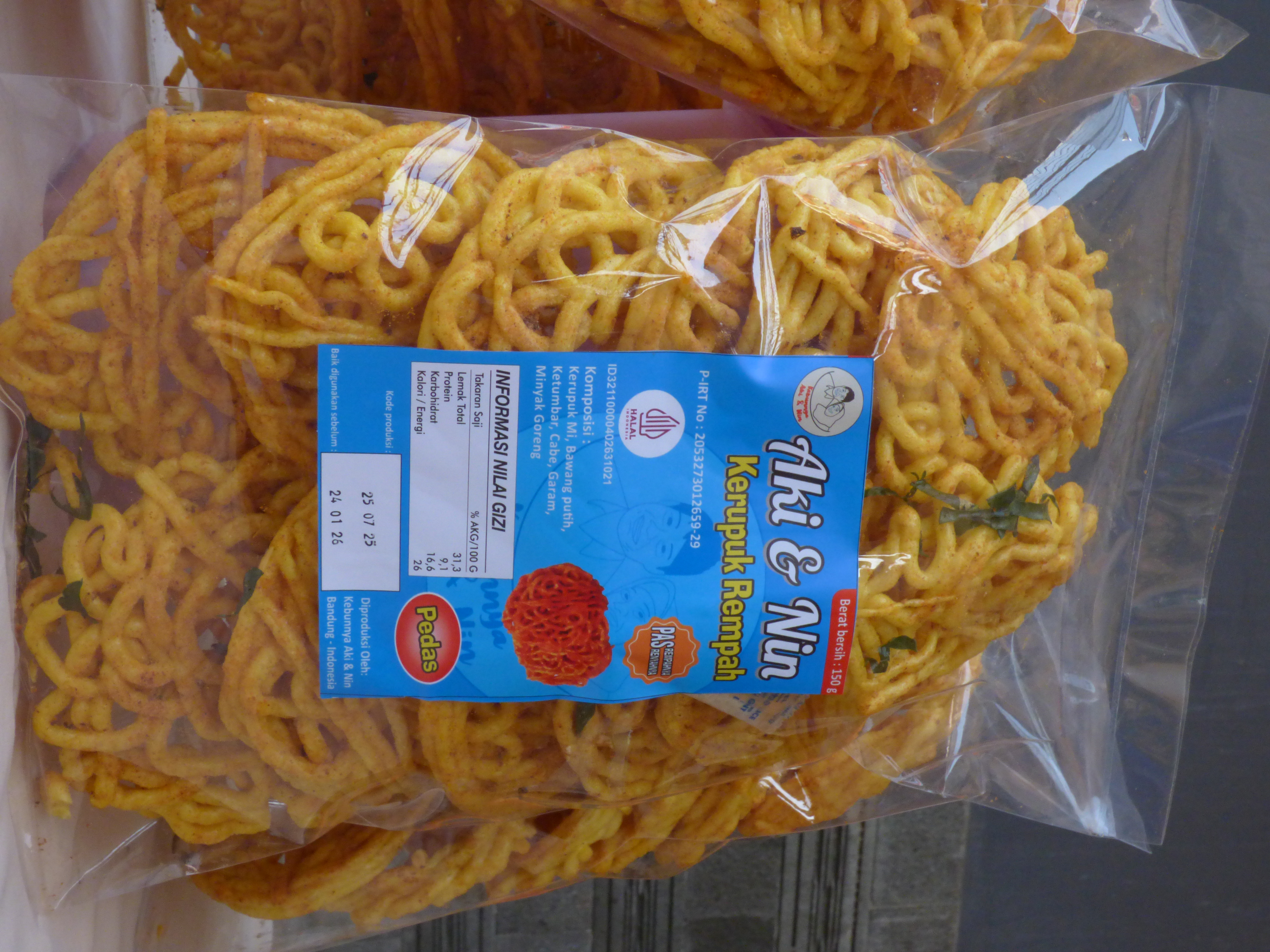 Kerupuk Mi Rempah Pedas