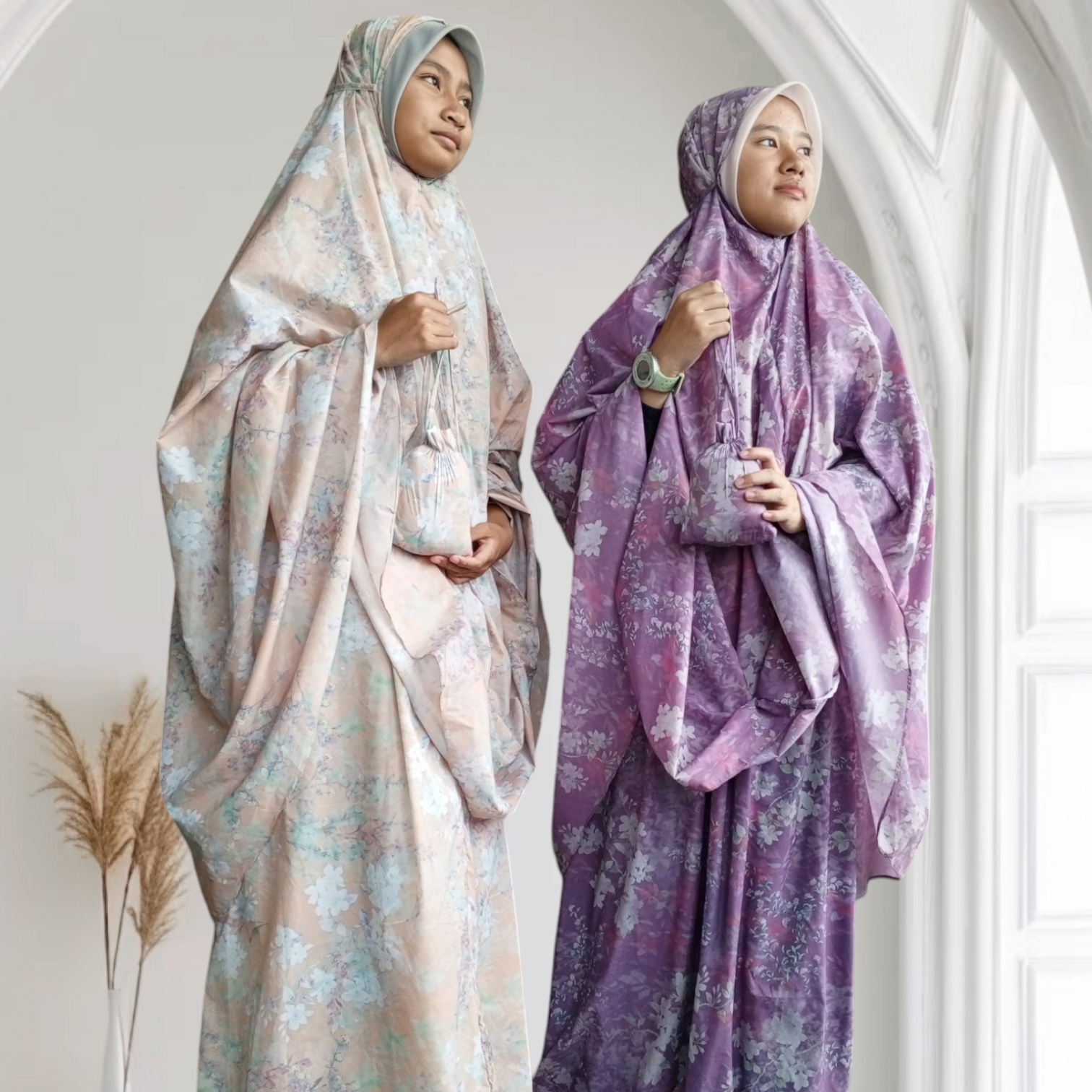 Mukena travel parasut Korea premium 