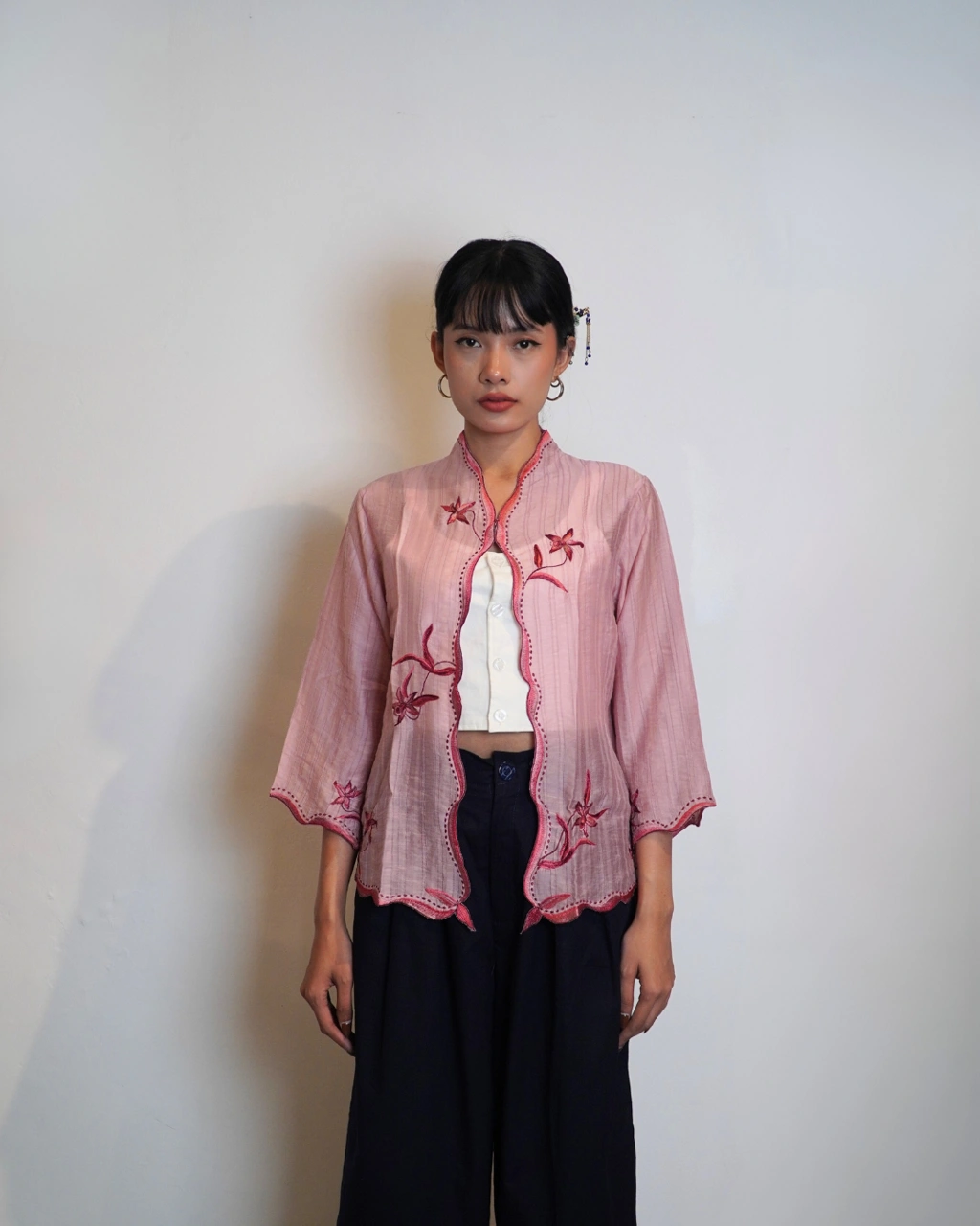 Kebaya Anggrek Pink