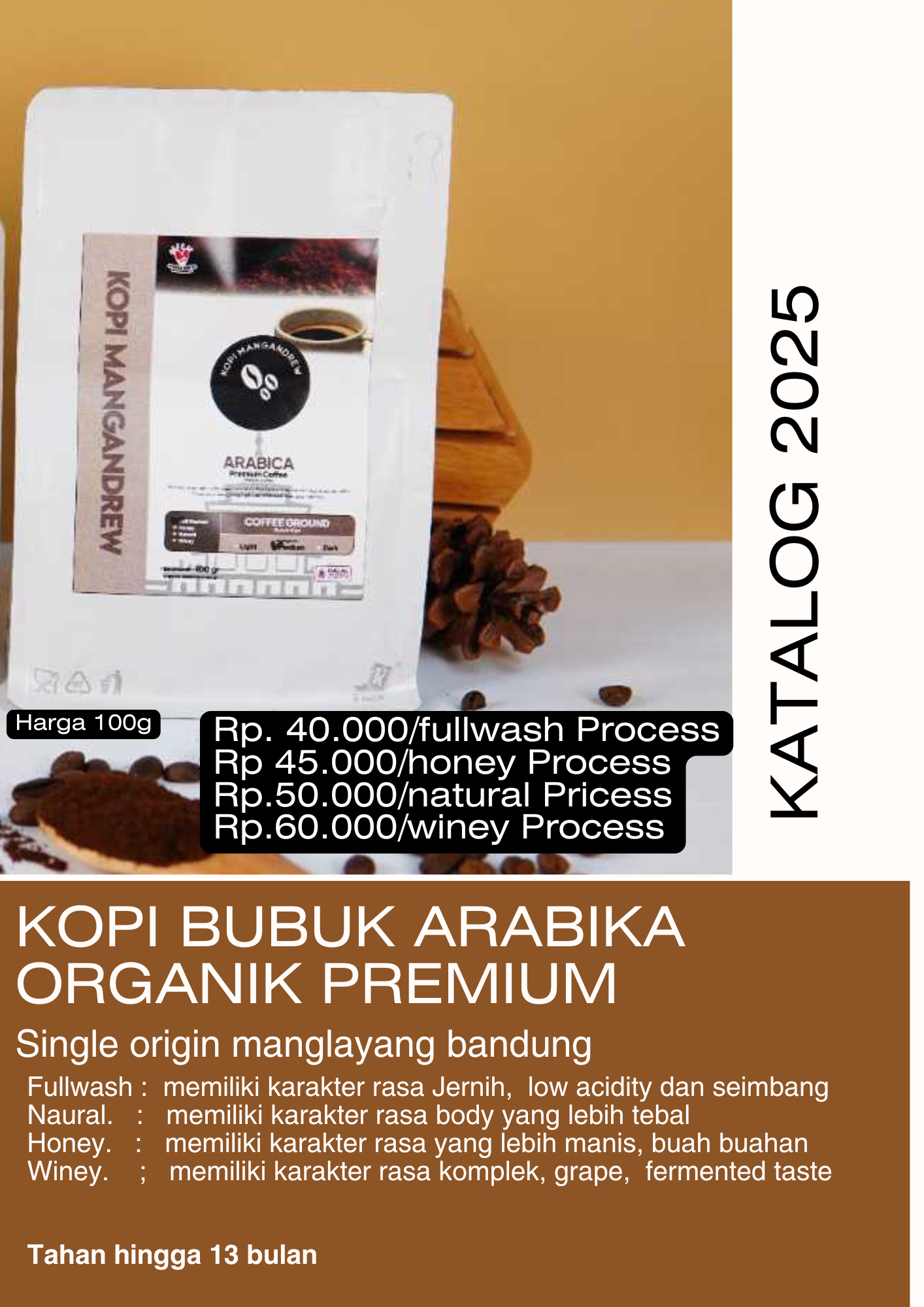 KOPI BUBUK ARABIKA ORGANIK PREMIUM