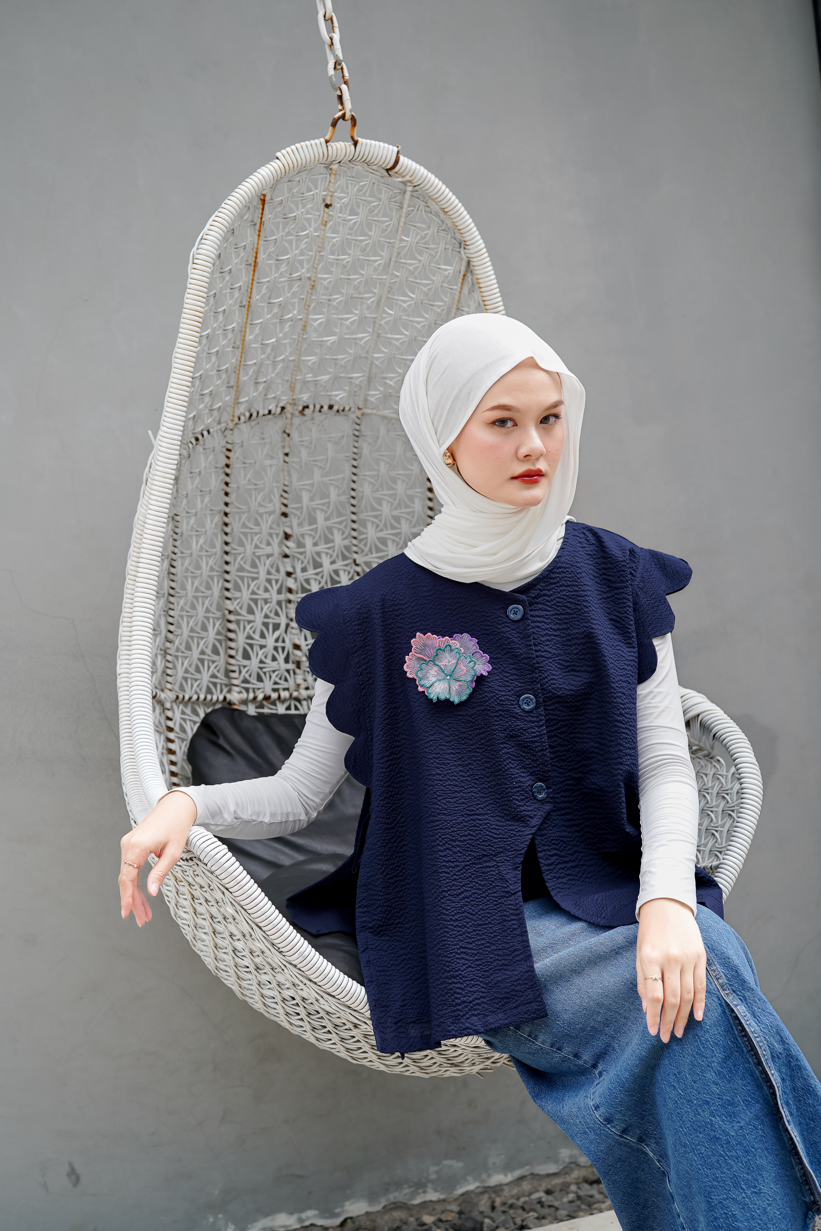 Ziyada Vest Navy